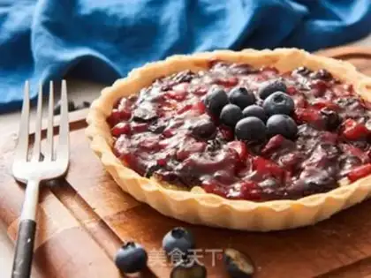 Make A peach blueberries step 11