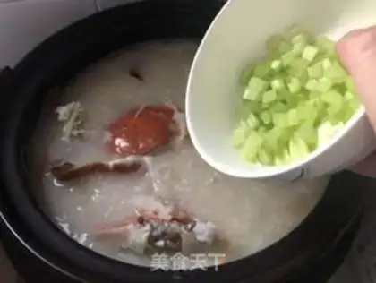 Make Seafood congee step 6