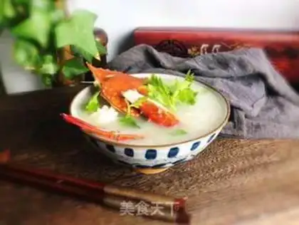 Make Seafood congee step 8