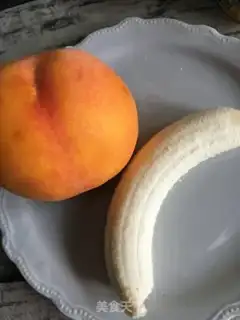 Make Banana peach cream step 1