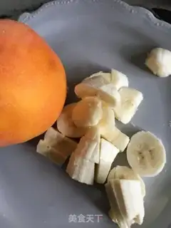 Make Banana peach cream step 2