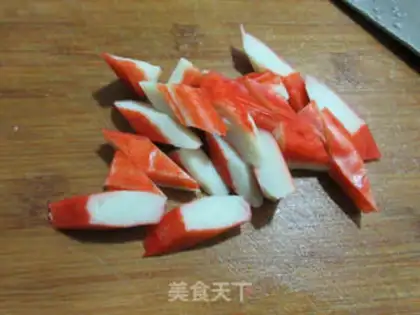 Make Crab stick dolls step 2