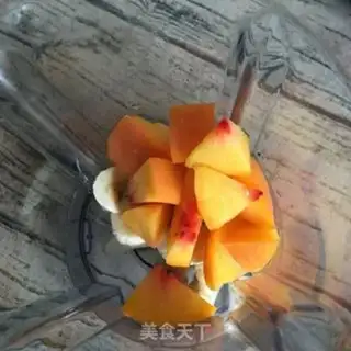 Make Banana peach cream step 5
