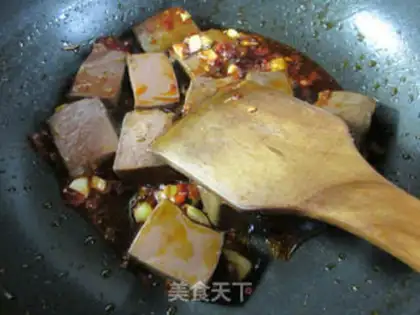 Make Spicy duck blood step 4