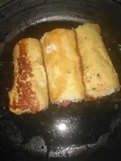 Make Gold toast ham roll step 6