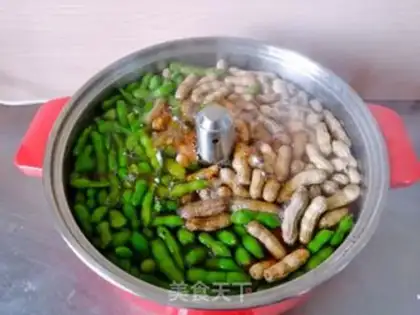 Make Spicy peanut beans step 5