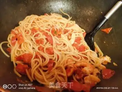 Make Shrimp pasta step 6