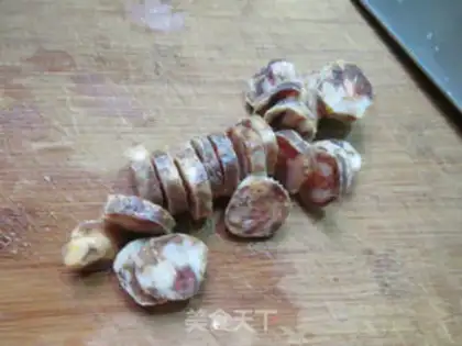 Make Spicy sausage tofu step 1