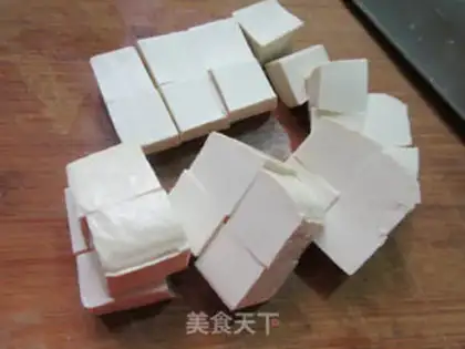 Make Spicy sausage tofu step 2