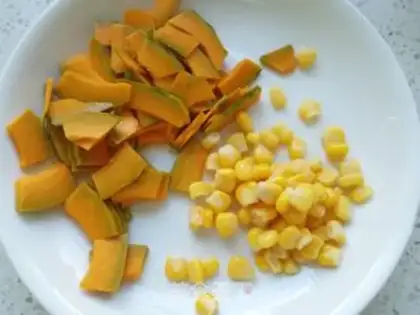 Make Corn pumpkin steam step 2