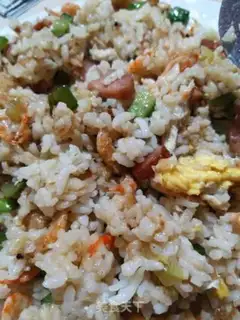 Make Seafood rice step 4