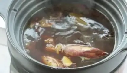 Make Honey stewed squid step 3