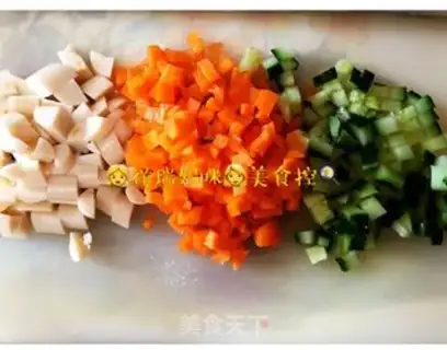Make Fish intestines, eggs and rice step 0