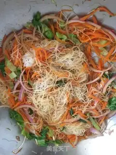 Make Three pieces of rice powder step 10