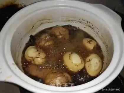 Make Chicken legs and eggs step 2