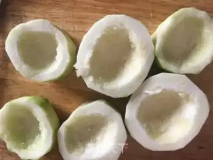 Make Garlic melon shrimp step 2