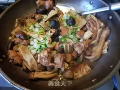 Make A chicken with mushrooms step 11