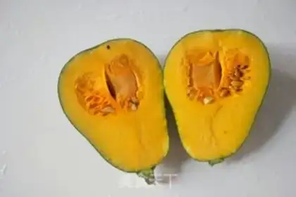 Make Red-tree rice steamed pumpkins step 1
