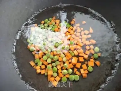 Make Duck egg fried rice step 2
