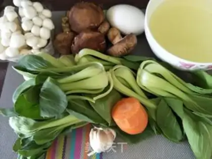 Make ♪ Salted eggs with mushrooms ♪ step 0