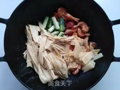 Make Red-tree rice steamed pumpkins step 10