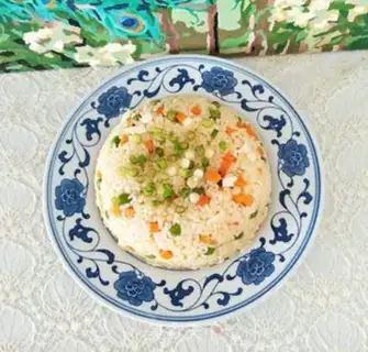 Make Duck egg fried rice step 7