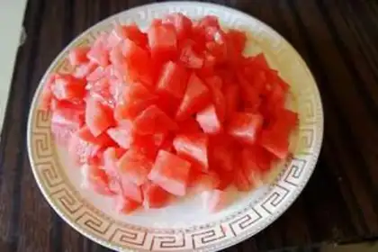 Make Fresh watermelon juice step 1