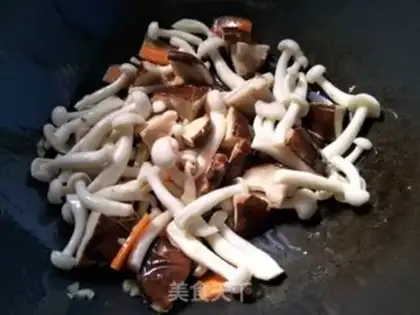 Make ♪ Salted eggs with mushrooms ♪ step 6
