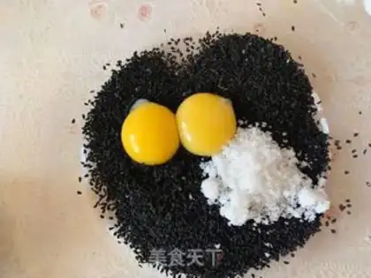 Make Black sesame cookies step 3