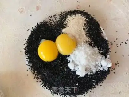 Make Black sesame cookies step 4