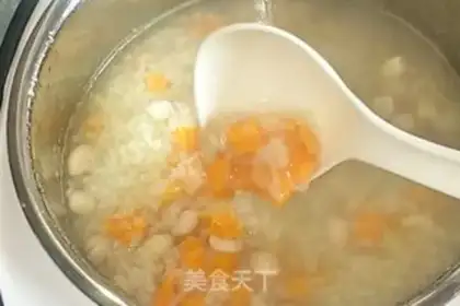 Make Potato rice peanut congee step 7