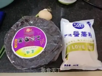 Make Purple egg soup step 0