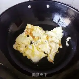 Make Autumn ham and eggs step 3