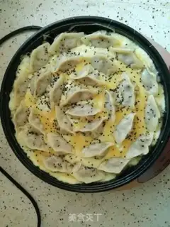 Make Three fried dumplings carrying eggs step 10