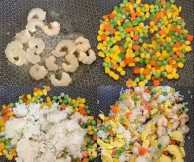 Make Shrimp rice step 2