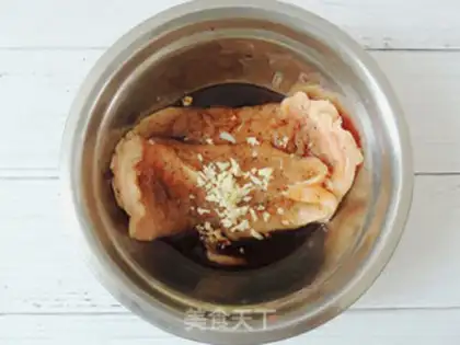 Make Chicken chestnut rice step 3