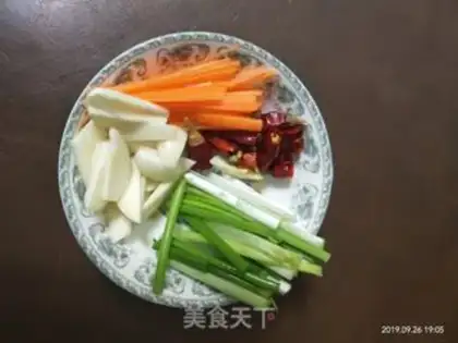 Make Spicy white silk step 1
