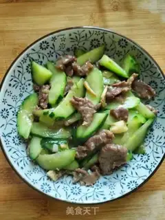 Make Beef sliced cucumber step 8
