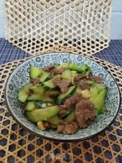 Make Beef sliced cucumber step 9