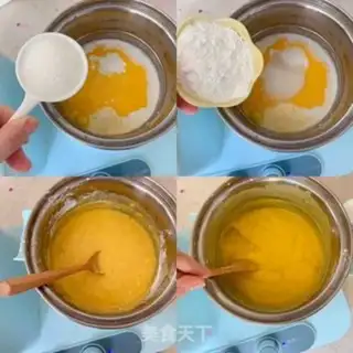 Make Mango coconut cream step 1