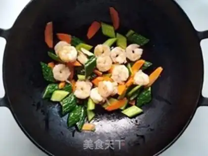 Make cucumber shrimp step 6