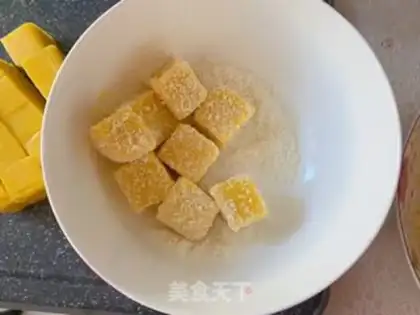 Make Mango coconut cream step 4