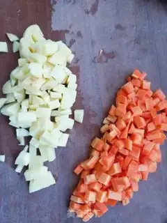 Make Weenie mushroom rice step 2