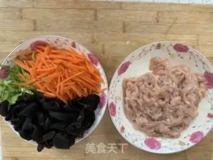 Make Fish chicken silk step 1