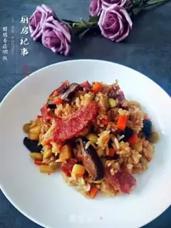 Make Weenie mushroom rice step 14