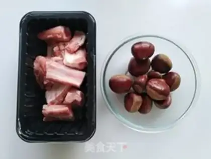 Make Chestnuts burn ribs step 0