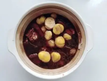 Make Chestnuts burn ribs step 7
