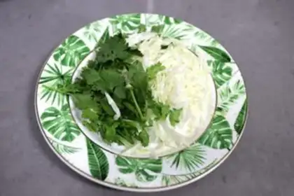 Make Cracker toast salad step 6