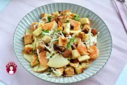 Make Cracker toast salad step 8