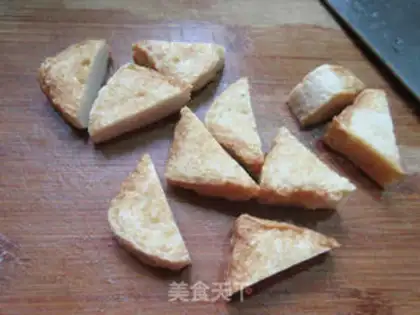 Make Fish tofu burn radish step 1
